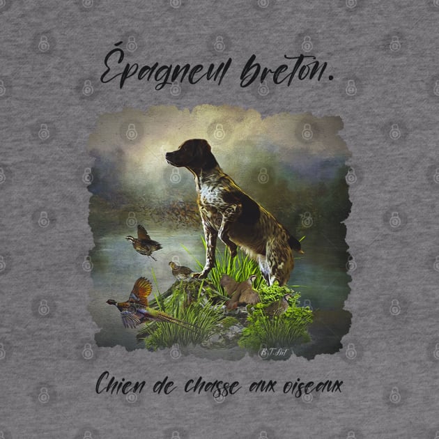 Epagneul Breton by German Wirehaired Pointer 